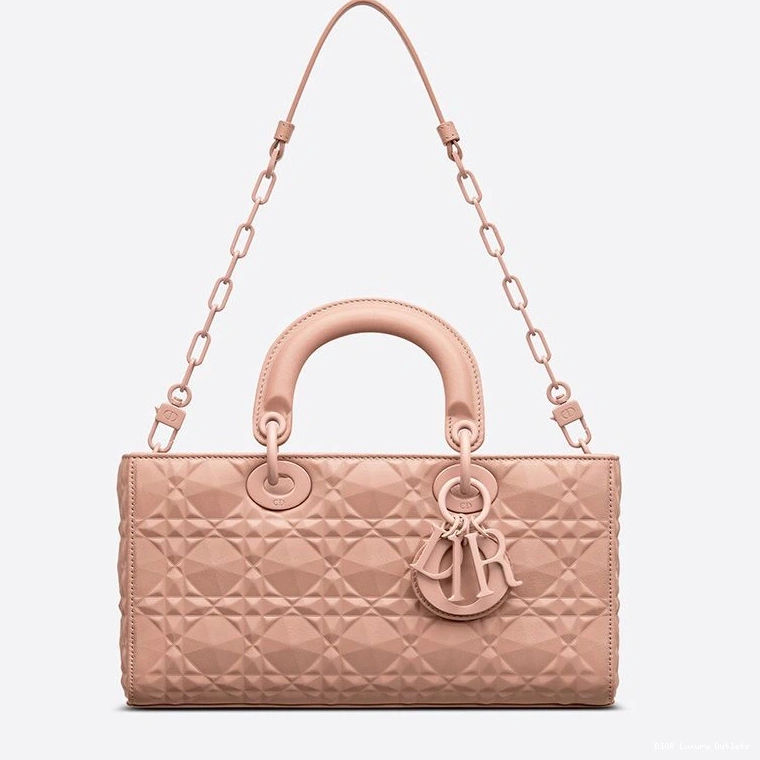 Cheap Cannage D-Joy Lady Pink Bag Motif Ultramatte Diamond with Medium Calfskin 0816 Luxury